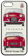 Triumph TR2 1953-55 (wire wheels) Phone Cover Vertical